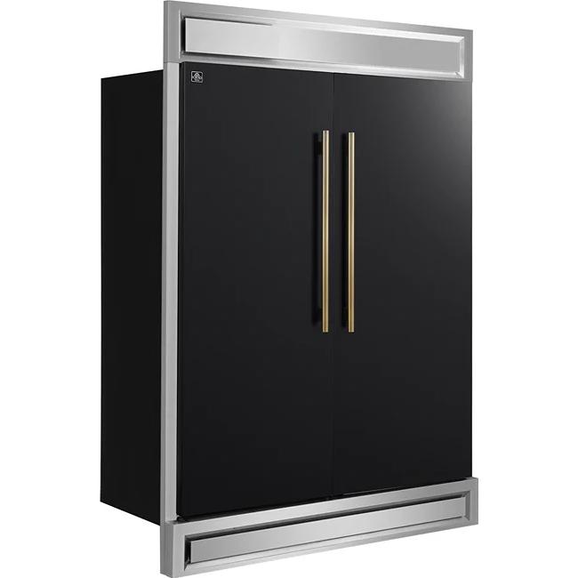  Forno 2-28-inch, 27.2 cu. ft. Built-in Convertible Refrigerator/Freezer with Decorative Trim FFFFD1722-60MG-BLK IMAGE 3