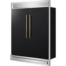  Forno 2-28-inch, 27.2 cu. ft. Built-in Convertible Refrigerator/Freezer with Decorative Trim FFFFD1722-60MG-BLK IMAGE 4