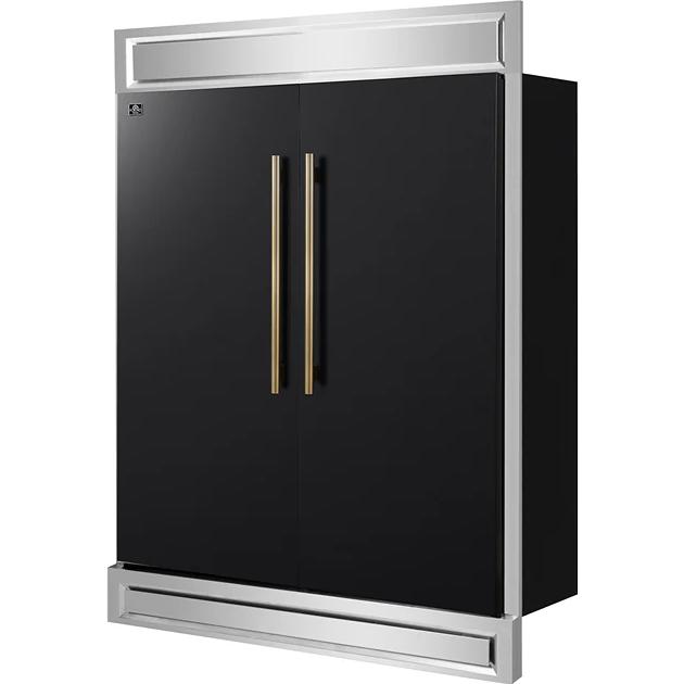  Forno 2-28-inch, 27.2 cu. ft. Built-in Convertible Refrigerator/Freezer with Decorative Trim FFFFD1722-60MG-BLK IMAGE 4