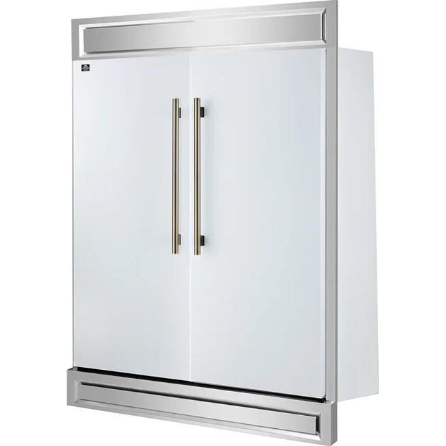  Forno 2-28-inch, 27.2 cu. ft. Built-in Convertible Refrigerator/Freezer with Decorative Trim FFFFD1722-60MG-WHT IMAGE 4