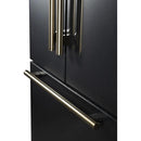  Forno 36-inch, 27.4 cu. ft. Freestanding French 3-Door Refrigerator with Internal Water Dispenser and Ice Maker FFFFD1783-36BLK IMAGE 4
