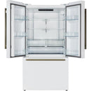  Forno 36-inch, 27.4 cu. ft. Freestanding French 3-Door Refrigerator with Internal Water Dispenser and Ice Maker FFFFD1783-36WHT IMAGE 2