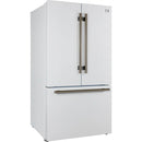  Forno 36-inch, 27.4 cu. ft. Freestanding French 3-Door Refrigerator with Internal Water Dispenser and Ice Maker FFFFD1783-36WHT IMAGE 3