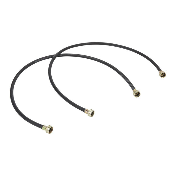 Whirlpool 4' Black Washer Inlet Hoses 1050 PSI - 2 Pack Laundry Accessory 8212546RP IMAGE 1